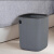 鲁识垃圾桶办公室厨房卫生间大容量纸篓独立压圈垃圾箱10L压纹款天空蓝