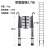 奈运 伸缩梯铝合金直梯带挂钩2.7米多功能升降梯折叠梯工程梯