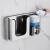 吉雅佳 商用不锈钢自动感应皂液器镜后隐藏式纸巾盒烘手机洗手机 灰色07 H-68039