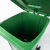 海斯迪克 户外垃圾桶 大号加厚环卫挂车桶 塑料带盖分类垃圾箱 灰色240L挂车带轮 HKT-393