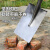 平头铁锹锰钢方铁锨雪铲清雪挖土挖树种植工具农用铁铲子 桔色平口泥锹头+1.4米直柄