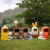 户外动物垃圾桶可爱卡通创意分类摆件景区幼儿园果皮箱玻璃钢雕塑 竹子熊猫女垃圾桶