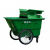 樊先森【400L垃圾车绿色】垃圾桶垃圾车户外塑料加厚移动垃圾箱保洁环卫车带轮垃圾车