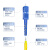 创优捷 光纤跳线尾纤LC-SC（UPC)单模单芯环保材质护套光端机收发器光纤线 -1m