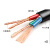 谦和 电线电缆RVV3*4+1*2.5平方rw四芯阻燃电源线国标护套线1米