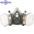 防毒面具6200防尘口罩喷漆专用化工气体呼吸护罩工业 6200防毒面具七件套+2盒绵