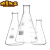 申玻玻璃三角烧杯烧瓶125/250/500ml锥形刻度烧杯量杯加厚耐高温 1000ml