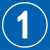 橙安盾 编号标识牌 车间仓库大门编号标识牌 反光膜铝板标志牌 蓝 60x60cm