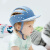 防摔神器宝宝护头婴儿学步走路夏透气安全帽套儿童小孩防撞护头脑帽 星空蓝2代透气带可拆帽檐-