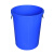 适配厨房带盖商用容量家用加厚公共环卫塑料工业圆形桶 100L白色带盖带压圈送垃圾袋