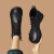 迪芙斯（D:FUSE）时装靴女冬季新款经典复古牛皮短靴女DF3411828F  单层 黑色 35