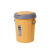 曦巢 北欧带盖大号加厚垃圾桶家用厨房压圈分类垃圾桶卫生间创意垃圾篓 柠檬黄16L	