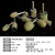 橡胶芝麻磨头抛光橡皮头6mm柄锥形砂轮t型沙轮气动笔头电动工具头 芝麻磨头-柱形6x25-10支