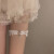 蕾丝花边腿环可爱心形吊袜带洛丽塔桃心颈环jk大腿饰品朋克项圈 白色