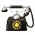 天南兄弟美式复古怀旧电话机座机仿真模型摆件老式客厅酒柜电视工业风装饰 黑色听筒电话机