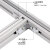 汇创佳 铝合金走线架 DXCJ900 经济型DXC铝材桥架 宽900mm×长1米 用于通信机柜机房局楼强弱电缆上下走线