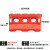 全新料三孔水马围挡滚塑防撞桶道路施工护栏围栏可移动交通隔离墩 红色水马1200*700