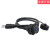 usb插座面板安装工业防水线USB座母座防水usb数据线0.1/0.5米 LU20-CA-U3-013（4米） 塑胶螺母