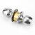 海斯迪克 球形锁 不锈钢加重型 铜锁芯 室内木门铝合金门锁 不带钥匙中心距70MM长舌 HKQL-38