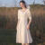小白裙结婚登记小礼服平时可穿日常赫本轻婚纱礼服订婚连衣裙夏 白色 S