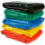 加厚工物业环保厨余分类垃圾清洁塑料袋平口红黄蓝绿灰色100L 红色100L厚4丝50只 默认1