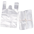 高杨茂诺 白色透明加厚背心式手提塑料袋 35*55CM