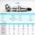 航空插头WS40-5芯9 15 26针31孔电缆接头TQ翻盖连接器插座ZG WS40-15芯 插座ZG