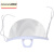 定制定制适用于餐饮专用口罩透明塑料厨房餐厅食堂厨师商用防雾口水飞 白色防雾试用1个(可循环使用)