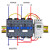 双电源定时转换开关时控自动切换开关不间断控制器市电备用电转换 三相四线380V40A双电源配电箱