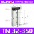 双杆双轴气缸大推力TDA32/TN32*10X30X50X70X80X100小型气动气缸 TN32x350S