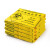 黄色医疗废物专用周转箱加厚大号垃圾转运箱整理箱污物桶100L 医疗垃圾袋100个（60L） 加厚款