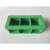 混凝土150塑料试压模70.7试块盒100砼砂浆模具抗渗塑料混凝土试模 40*40*40三联(绿色ABS加厚)