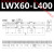 大团小圆齿条X轴长行程滑台手动精密燕尾槽LWX25/40/60精密微调架平台 LWX40-L200(行程160mm)