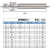 钨钢棒棒糖铣刀铝用整体合金T型球头圆形球型弧形拱形涂层立铣刀 3F-R2.0*4D*50L(钢用)