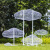 定制适用不锈钢镂空云朵抽象人物玻璃钢雕塑金属铁艺网格园林景观装饰摆件 香槟色 云朵套餐6