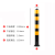 钢管警示柱 停车桩立柱 汽车加厚防撞挡车停车桩 车位锁不锈钢停Q 固定立柱带顶环114*1000*2.0黑