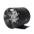 免钻孔圆筒管道固定式高速抽风机厨房强力排气扇油烟机工业换气扇 【建议尺寸25CM】(带网+2米铝箔管)10寸黑色