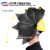 高空作业电焊面罩氩弧焊变光头戴式插配安全帽面屏电焊帽焊工 白安全帽+真彩变光插槽式