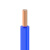 起帆电线电缆 RV1平方国标铜芯特软线 多股软线导体结构 淡蓝色100米