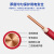 民兴电缆 6平方铜芯电线电缆BVV国标铜芯双层护套硬线火线 ZC-BVV-6平方-1m 红色
