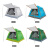 户外露营帐篷装备3-4人全自动速开免搭公园野餐露营遮阳防雨帐篷 免搭建速开-果绿色