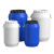 建功立业塑料化工桶GY5417塑料手提桶试剂液体桶50L白色圆桶