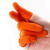 赫思迪格 加厚防滑护指 耐磨乳胶手指套 橘黄色2.9cm/L码【100只】 JG-1714