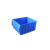 分隔式塑料零件盒螺丝盒工具收纳盒元件盒物料盒汽车零件箱分格盒 中号F4209蓝色不含隔板380*225*90mm