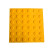 盲道砖橡胶 pvc安全盲道板 防滑导向地贴 30cm盲人指路砖 (底部实心)25*25CM（黄色条状）