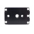 巴斯勒通用1/4螺纹工业相机支架铝合金转接固定背板配件 标准转接背板+M3螺丝