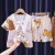 猫人（MiiOW）儿童睡衣夏季公主风卡通短袖薄款小孩女宝宝中大童空调家居服套装 草莓熊 16码建议身高135-145cm