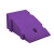 HUAIFENG/淮风卡扣拼接斜坡垫 25×40×16cm 紫色 送安装螺丝 上坡垫马路台阶板路沿坡阶梯坡三角垫汽车爬坡垫
