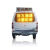 太阳能仿真假警车高速道路发电LED警示灯测速发光标牌分流指示灯 升级款四字太阳能