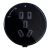  新可兰二三插座圆型电力轨道插座专用可移动适配器各种场合无线明装壁10A220V 二三插座圆型曜石黑 10A220V 